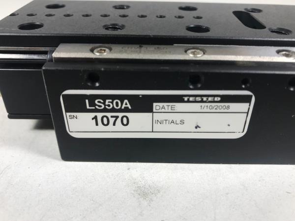 ASI LS-50A Linear Motorized Stage SN Tag