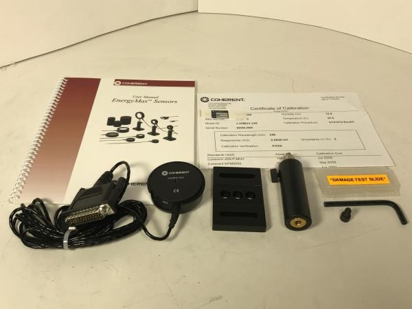 Coherent EnergyMax J25-MUV Detector Kit Contents