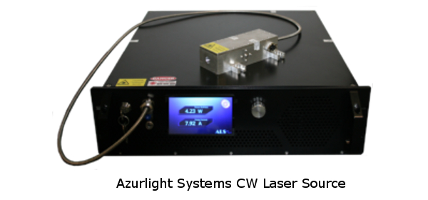 Example of Benchtop CW Laser Source from Azurlight Systems