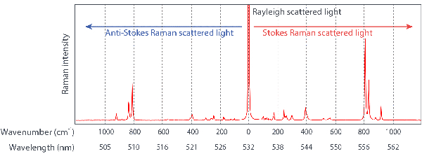 Example of Output Spectrum for Raman Spectroscopy