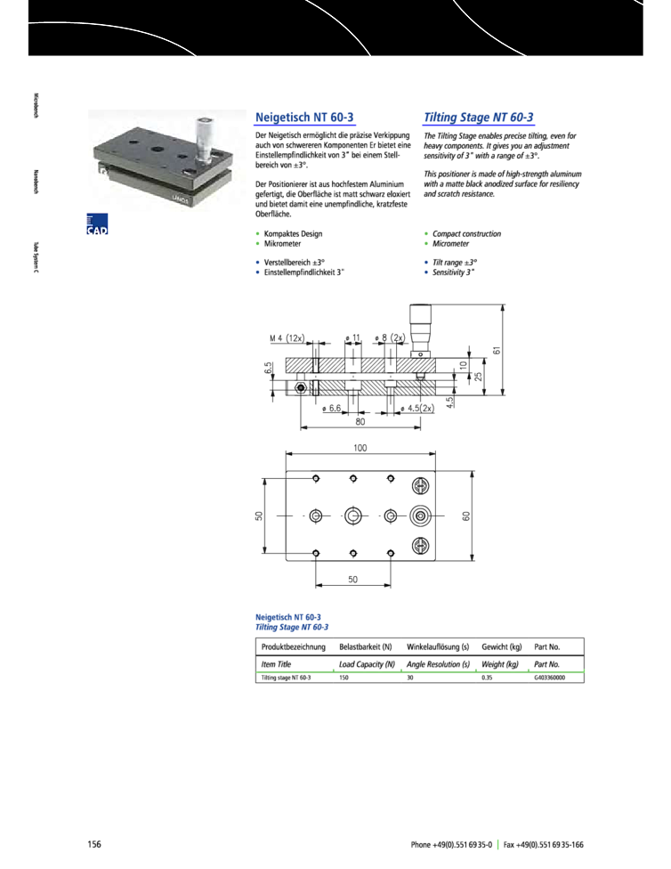 COMPARE ALL THE BRANDS of Rotary Stages, Goniometer Stages, Tilt Stages