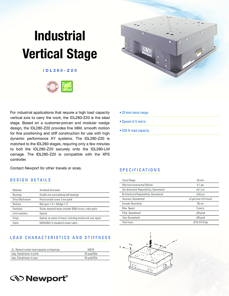 Motorized XY Stages, XYZ & Z Stages on