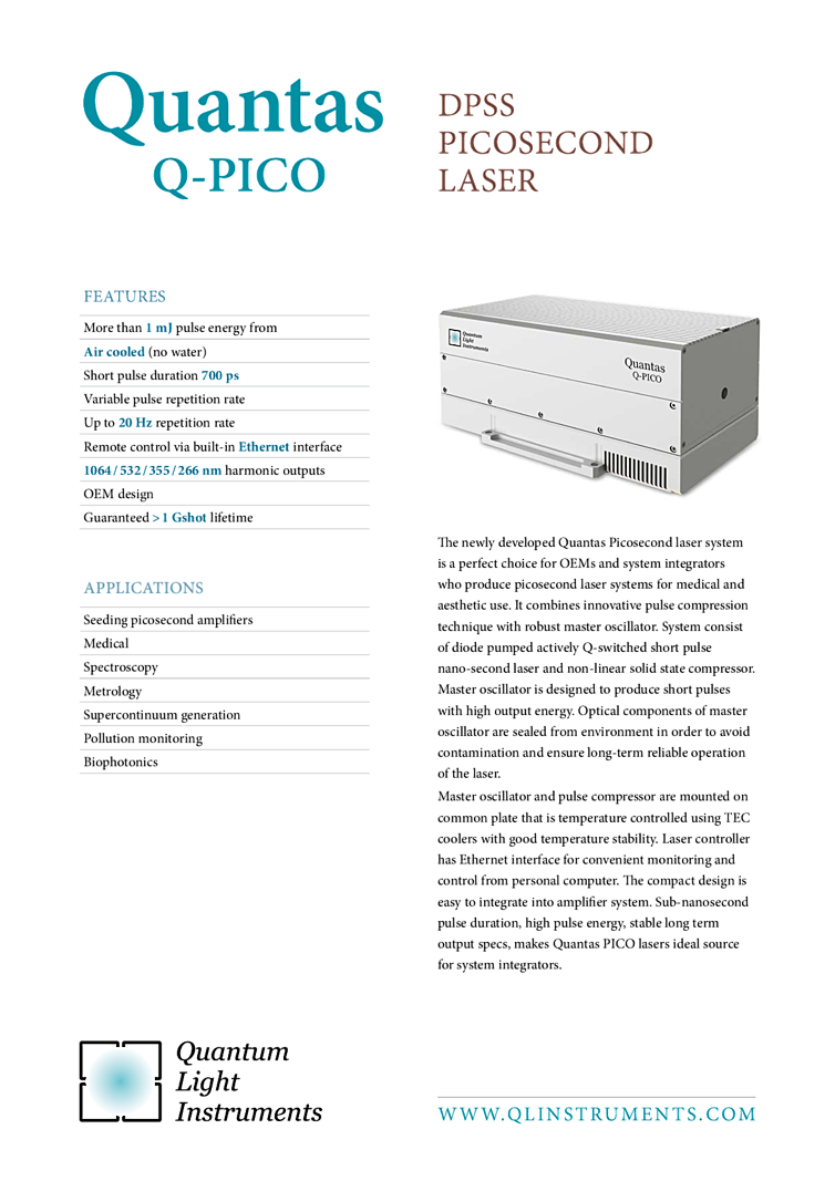 Laser pulsé @1064nm  IDIL Fibres Optiques