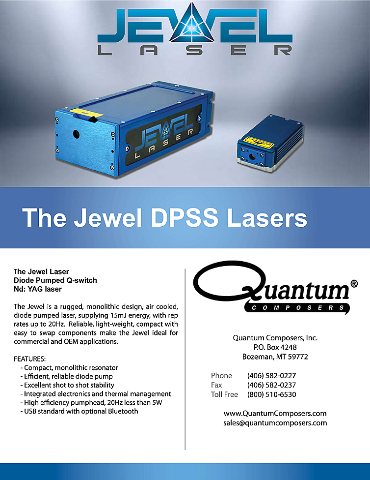 1064nm, 15mJ Nanosecond Laser from Quantum Composers