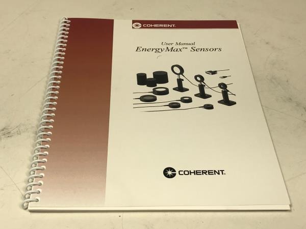 Coherent EnergyMax J25-MUV Detector Manual