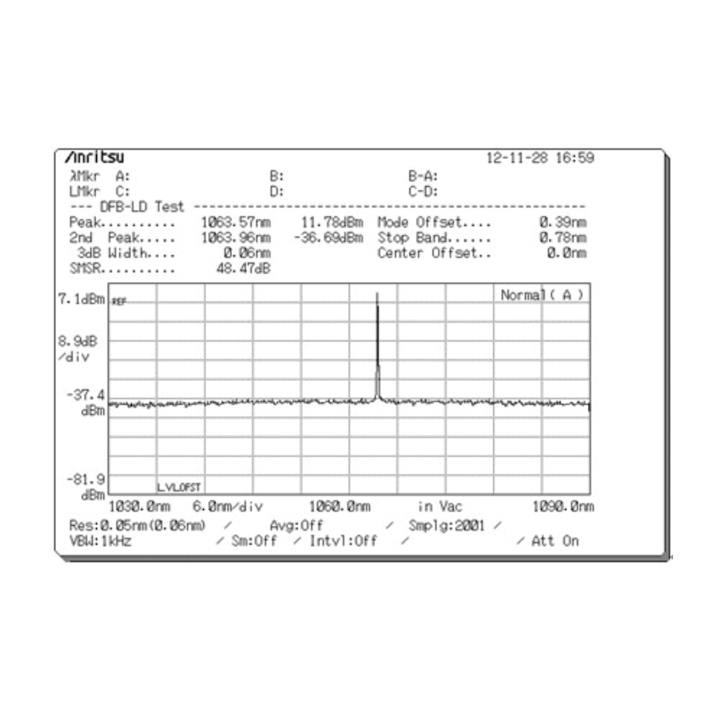 1um fiber amplifier narrow line width