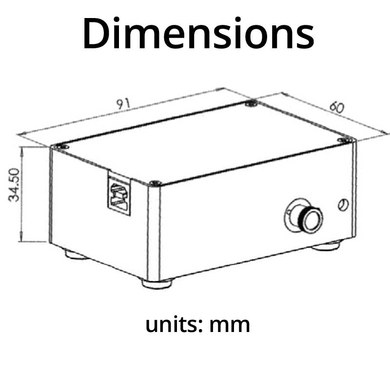 Fiber Optic Spectrometer Dimensions